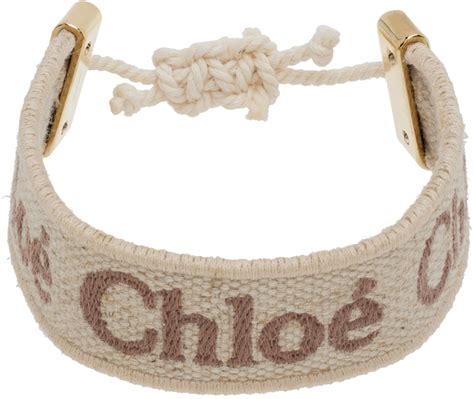 Beige Woody Bracelet by Chloé on Sale .